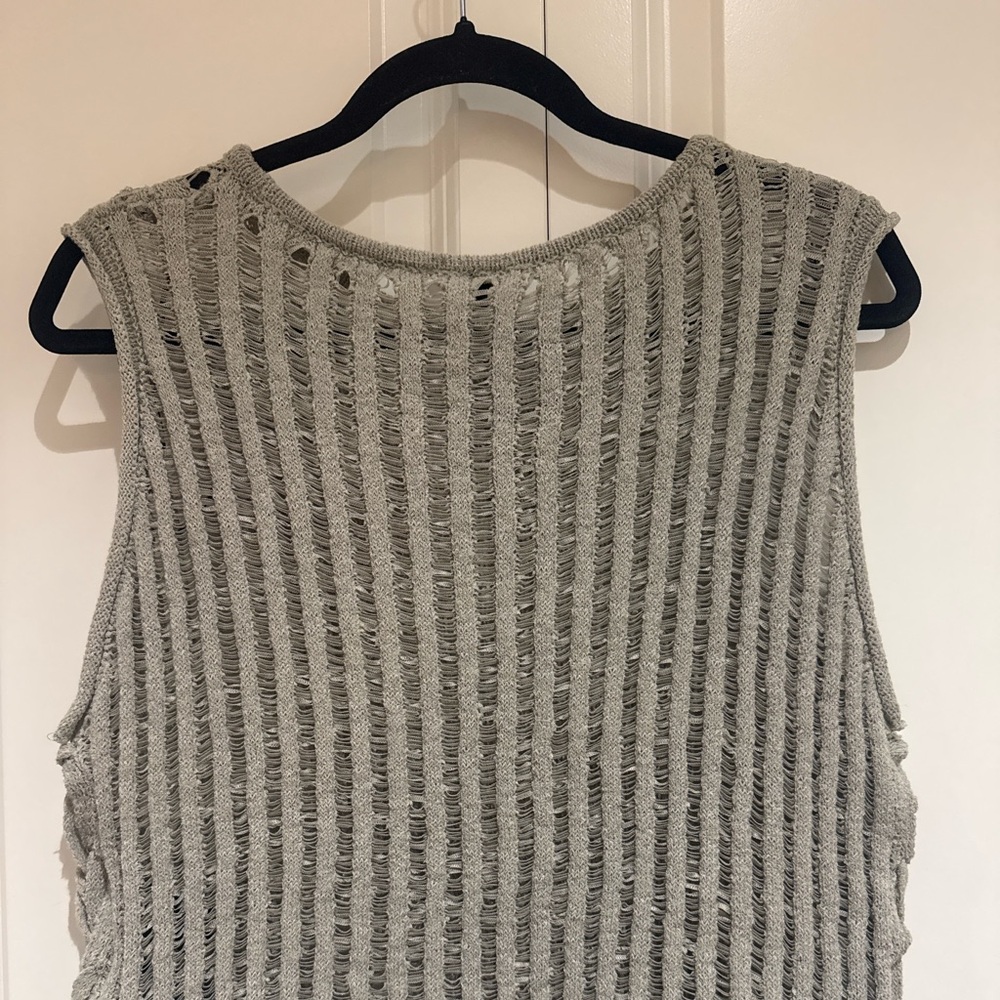 Divided Light Green Ribbed Tank Top - Picture 4 of 8